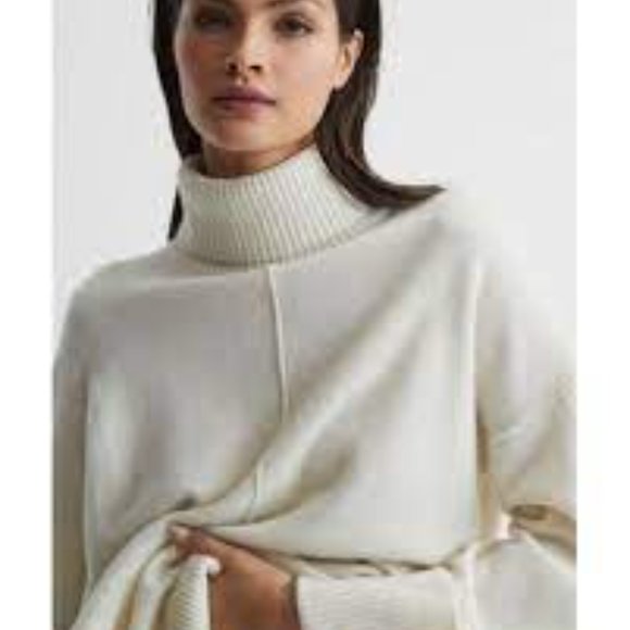 SARAH WOOL-CASHMERE ROLL NECK JUMPER - Picture 2 of 8